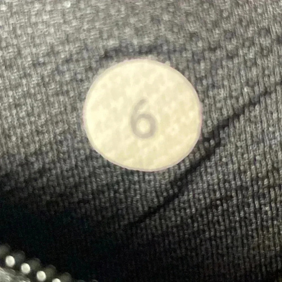 LULULEMON WO SIZE 6 RUN FOR YOUR LIFE CROP SPORT LEGGINGS BLACK WAIST ZIP POCKET - Picture 11 of 11